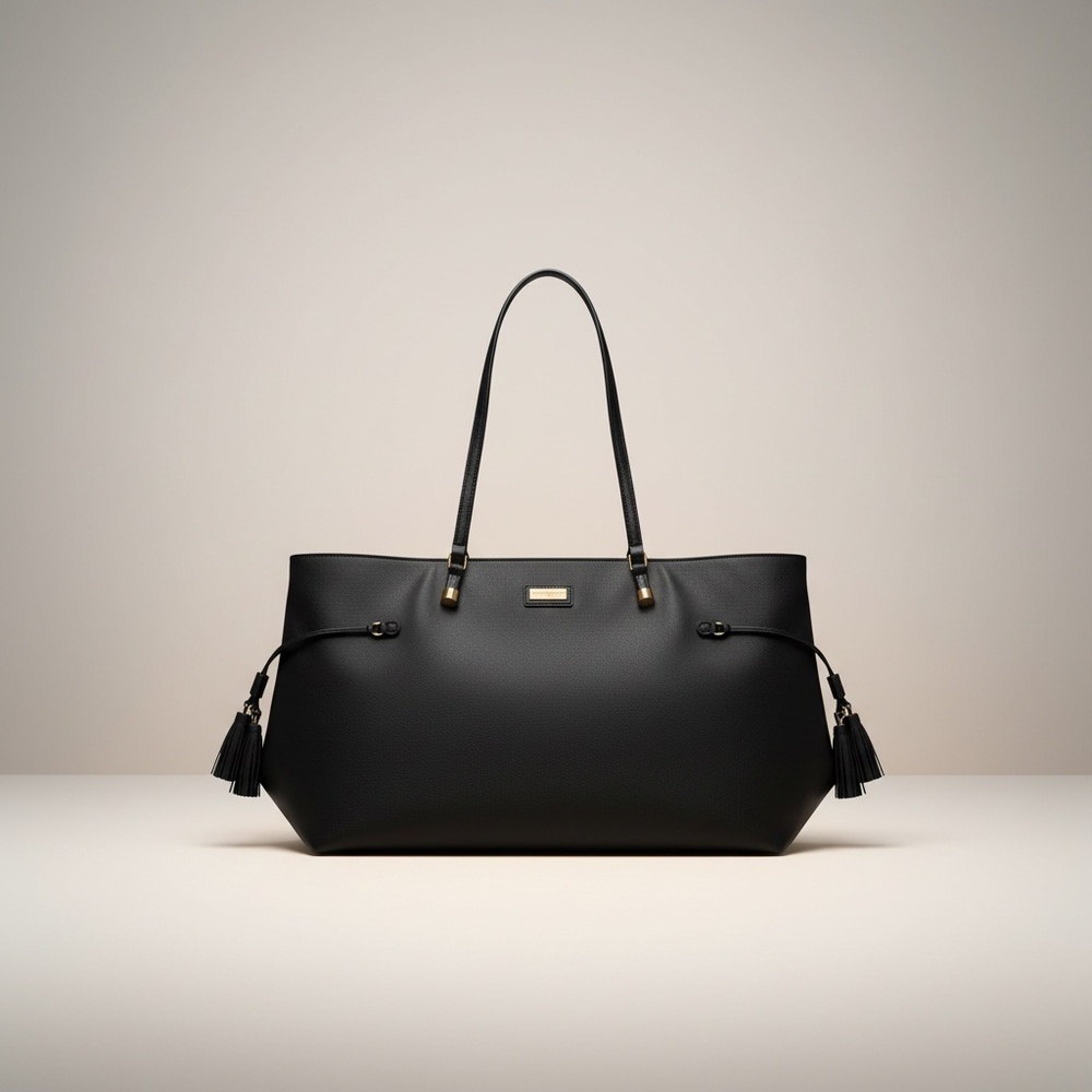 Lilly Pulitzer black tote bag